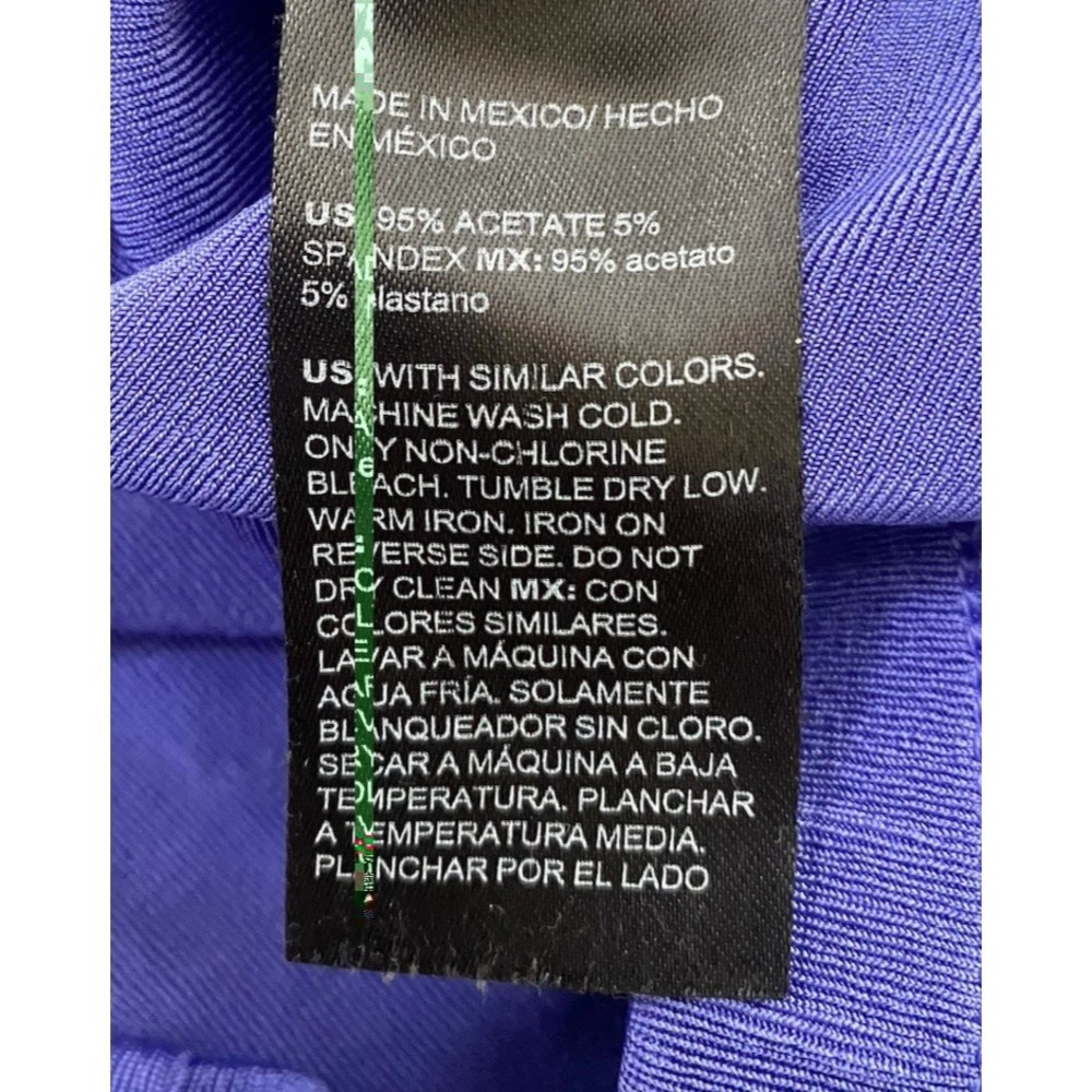 Chico's Womens Vibrant Purple Slinky Stretchy Pants Size XL Comfort Preppy - Picture 4 of 4